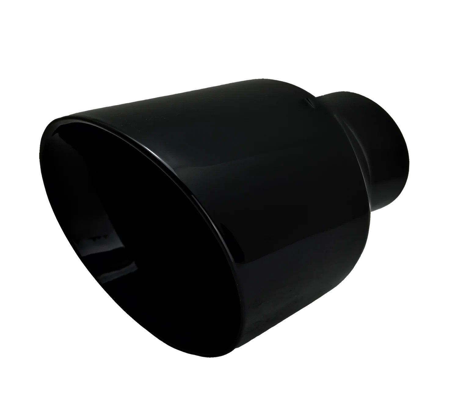 3_ IDX5_X8_ Double Wall Slant Cut Stainless Gloss Black Exhaust Tip 3080BK